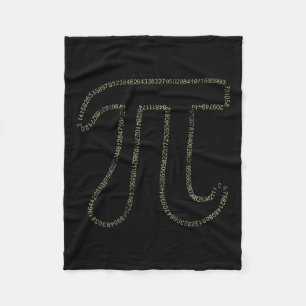 PI Dag Wiskunde PI 3.14 Getallen voor mannen Vrouw Fleece Deken