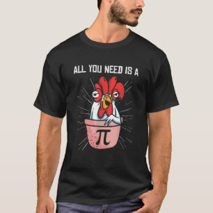 Pi Dag Wiskunde Pie Chicken Pot Pi Number T-shirt