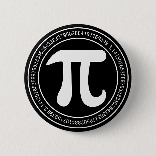 Pi-dag Wiskunde Ronde Button 5,7 Cm (Voorkant)