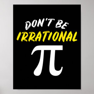 PI Dag Wiskunde Science Funny Teacher Gift Mannen Poster