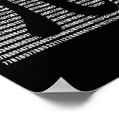 PI Dag Wiskunde Science Funny Teacher Gift Mannen  Poster (Hoek)