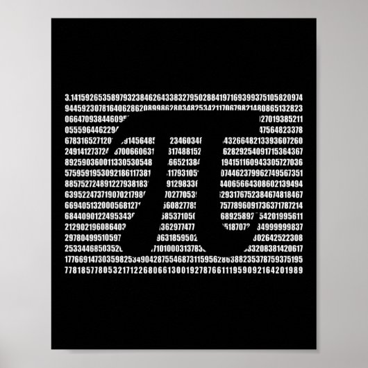 PI Dag Wiskunde Science Funny Teacher Gift Mannen  Poster (Voorkant)