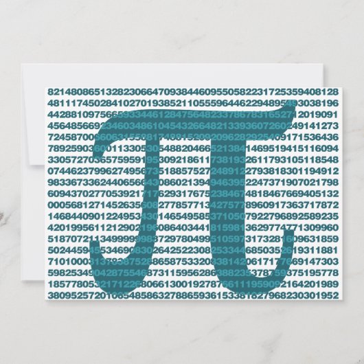 Pi-dagnummers Kaart (Voorkant)