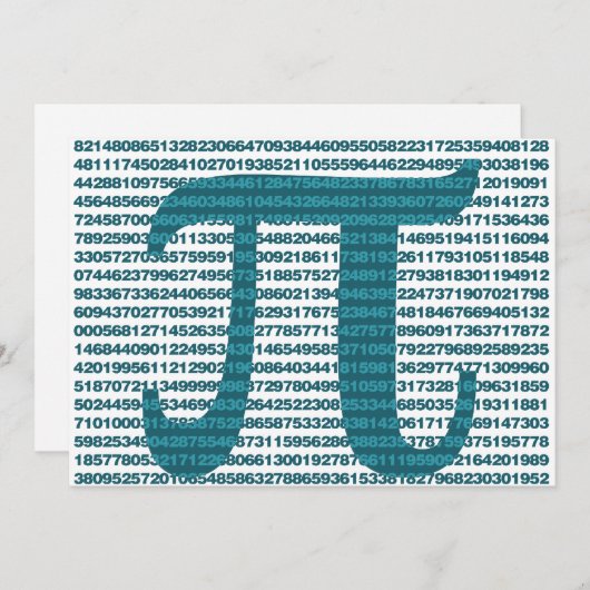 Pi-dagnummers Kaart (Voorkant / Achterkant)