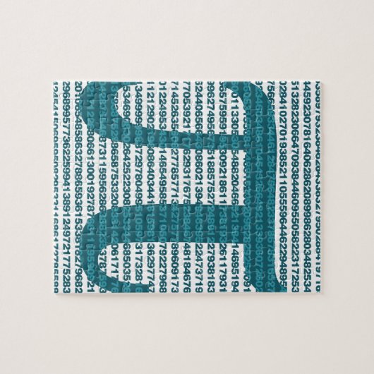 Pi-dagnummers Legpuzzel (Horizontaal)