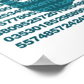 Pi-dagnummers Poster (Hoek)