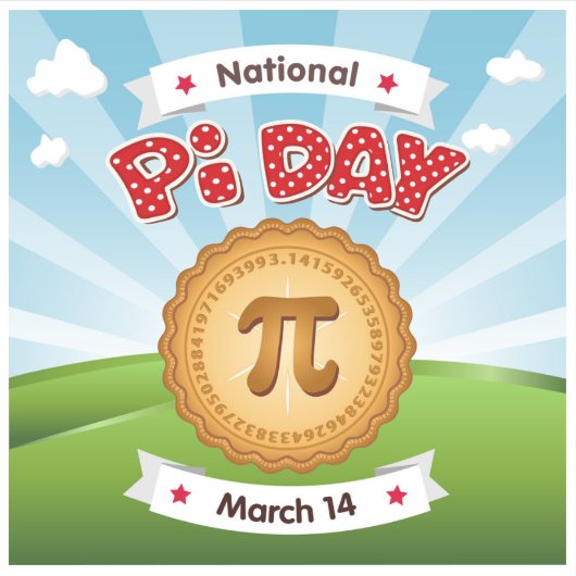 Pi Day, 14 maart Vinyl Sticker (Voorkant)