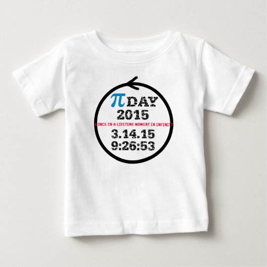 Pi Day 2015-baby-shirt (Voorkant)