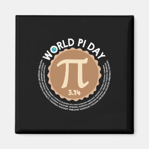 Pi Day - 3.14 maart 14 - Wiskunde Geometrie Nerd - Magneet