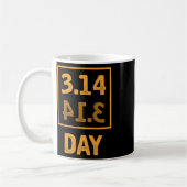 Pi Day - 3.14 = Pie Byckwards toeval Koffiemok (Links)