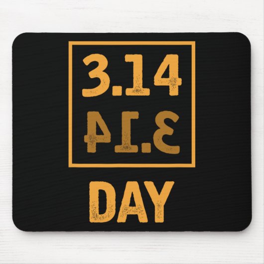 Pi Day - 3.14 = Pie Byckwards toeval Muismat (Voorkant)
