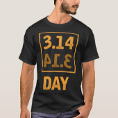 Pi Day - 3.14 = Pie Byckwards toeval T-shirt (Voorkant)