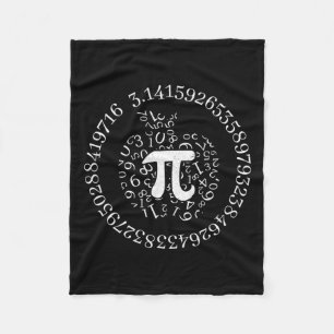 Pi Day Apple Graphic Cute Funny Wiskunde Lover Pie Fleece Deken