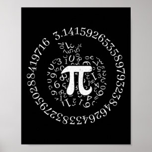 Pi Day Apple Graphic Cute Funny Wiskunde Lover Pie Poster