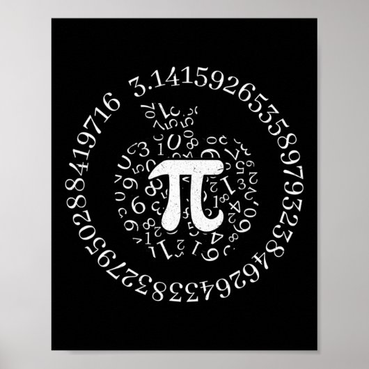 Pi Day Apple Graphic Cute Funny Wiskunde Lover Pie Poster (Voorkant)