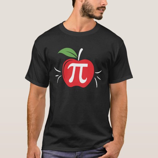 Pi Day Apple Pi Infinate Number T-shirt (Voorkant)