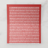 Pi Day Apple Pie Cartoon Character Numbers Plaatskaartje (Binnenkant ongevouwen)