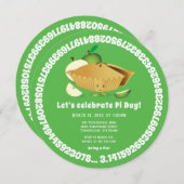 Pi Day Apple Pie Green Wiskunde Holiday Kaart (Voorkant / Achterkant)