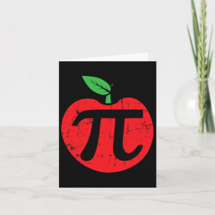 Pi Day Apple Pie Pun 3.14 Schattigee Wiskunde Love Kaart