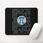 Pi Day ASCII Binaire Code 3.14 Pi Symbool Wiskunde Muismat (Met muis)