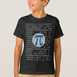 Pi Day ASCII Binaire Code 3.14 Pi Symbool Wiskunde T-shirt