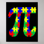 Pi Day Autisme Bewustzijn voor Docent Mannen Vrouw Poster (Voorkant)
