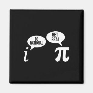 Pi Day Be Rational Get Real Funny Wiskunde Compare Magneet