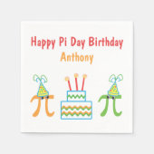 Pi Day Birthday Specialized Paper Napkins Servet (Voorkant)