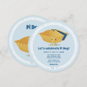 Pi Day Blueberry Pie Party Blauwe Wiskunde Vakanti Kaart (Voorkant / Achterkant)