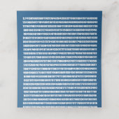 Pi Day Blueberry Pie Party Blauwe Wiskunde Vakanti Plaatskaartje (Binnenkant ongevouwen)