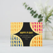 Pi Day Briefkaart "Happy Pi Day" Delicious Pi (Staand voorkant)