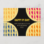 Pi Day Briefkaart "Happy Pi Day" Delicious Pi (Voorkant)
