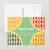 Pi Day Briefkaart "Happy Pi Day" Delicious Pi (Voorkant / Achterkant)