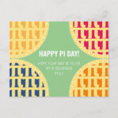 Pi Day Briefkaart "Happy Pi Day" Delicious Pi (Voorkant)