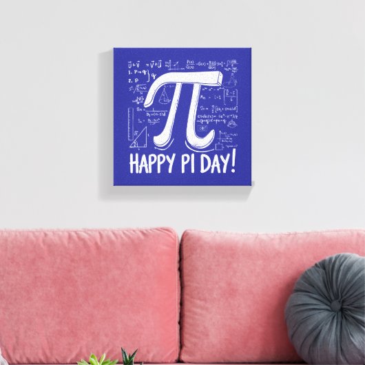 Pi Day Canvas – Stijlvolle Wiskunde Art voor Pi Da (Insitu (Woonkamer))