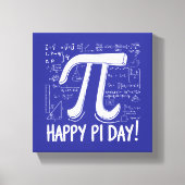 Pi Day Canvas – Stijlvolle Wiskunde Art voor Pi Da (Voorkant)