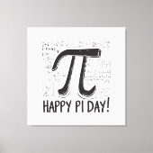 Pi Day Canvas – Stijlvolle Wiskunde Art voor Pi Da (Voorkant)