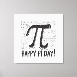 Pi Day Canvas – Stijlvolle Wiskunde Art voor Pi Da