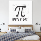 Pi Day Canvas – Stijlvolle Wiskunde Art voor Pi Da (Insitu (Slaapkamer))