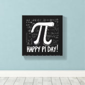 Pi Day Canvas – Stijlvolle Wiskunde Art voor Pi Da (Insitu (Houten vloer))