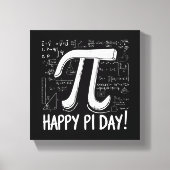 Pi Day Canvas – Stijlvolle Wiskunde Art voor Pi Da (Voorkant)