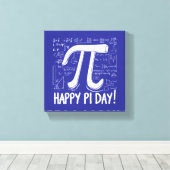Pi Day Canvas – Stijlvolle Wiskunde Art voor Pi Da Afdruk (Insitu (Houten vloer))