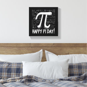Pi Day Canvas – Stijlvolle Wiskunde Art voor Pi Da Afdruk