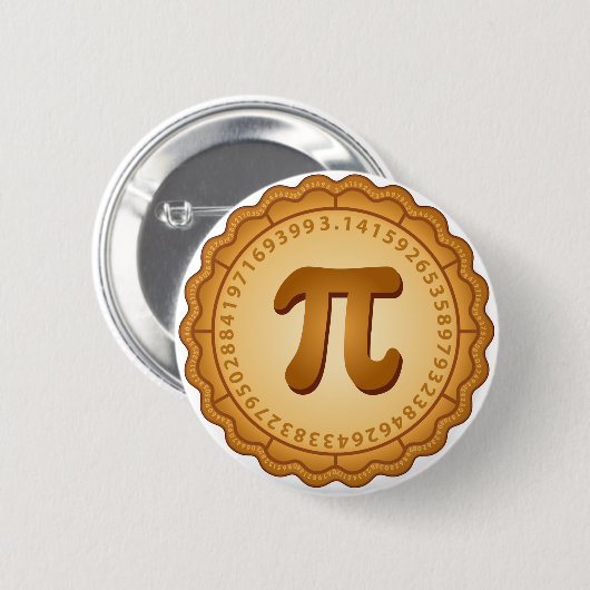 Pi Day, Celebrate Math! Button (Voorkant /achterkant)