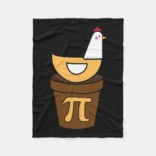 Pi Day Chicken Pot Pie 3.14 Wiskunde Wetenschap Fu Fleece Deken (Voorkant)