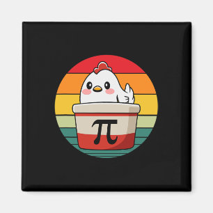 Pi Day Chicken Pot Pie Funny Wiskunde Teacher Nerd Magneet
