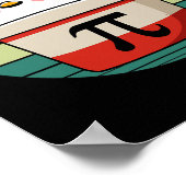 Pi Day Chicken Pot Pie Funny Wiskunde Teacher Nerd Poster (Hoek)