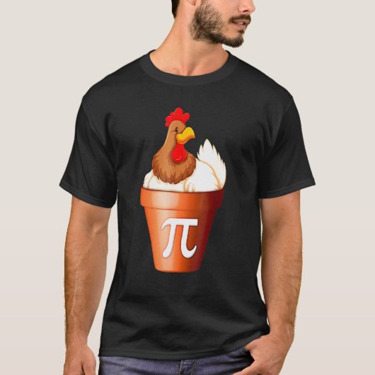 Pi Day Chicken Pot Pie School Leerkracht T-shirt (Voorkant)