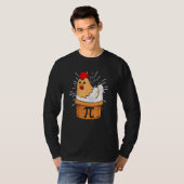 Pi Day Chicken Pot Pie Wiskunde leraar student T-shirt (Voorkant volledig)