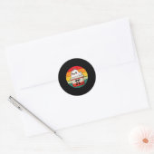 Pi Day Chicken Pot Pie Wiskunde Science Teacher Fu Ronde Sticker (Envelop)